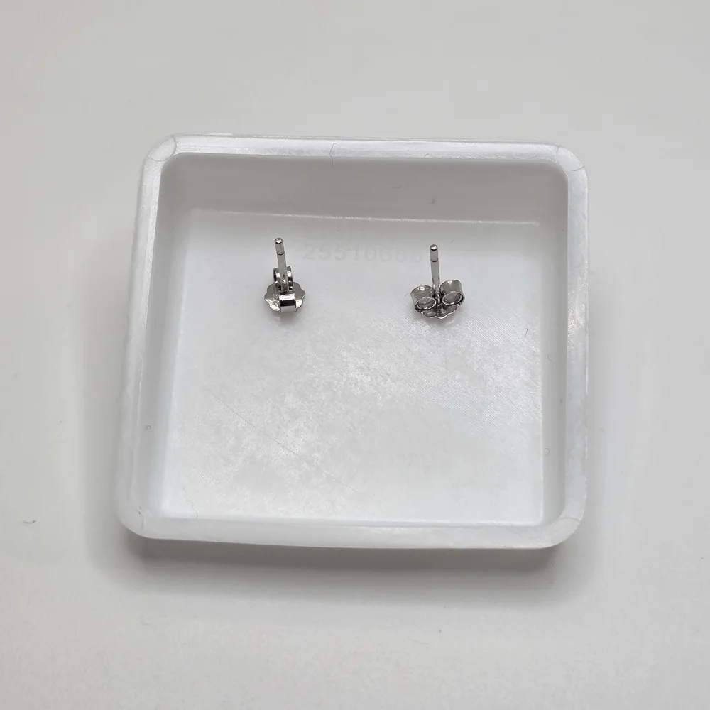 3 CTW Moissanite Stud Earrings | 1.5 CT Each | S925 Sterling Silver | 6-Prong - Picture 4 of 5